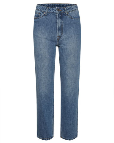 DacyGZ HW Straight jeans Medium Blue