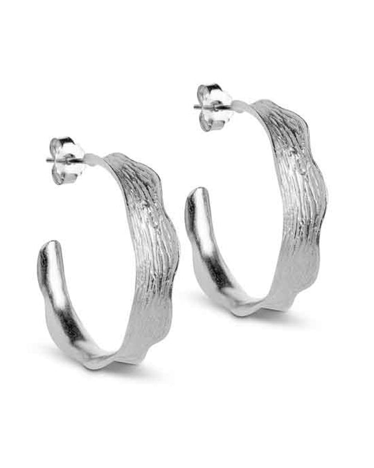 Ane Large Hoops Silver