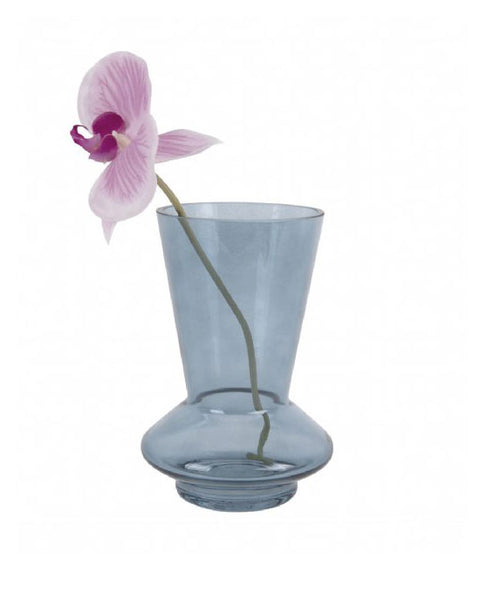 Glow Glass Vase Dark Blue - Small