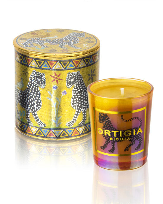 Small Candle Gold Mediterranean