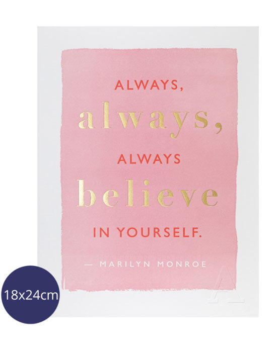 Always, Believe in Yourself