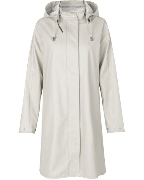 Light A-Line Raincoat Milk Cream