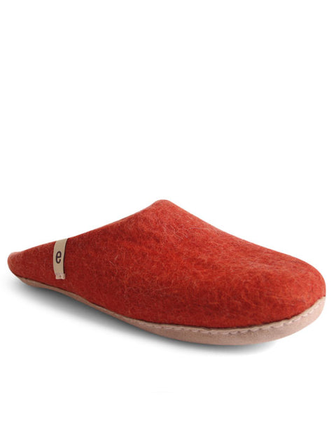Egos Wool Slippers - Rusty Red - shopatstocks
