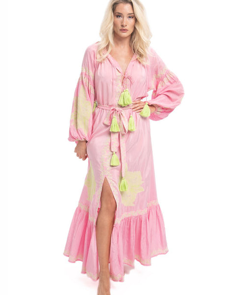 Taffi Maxi Dress Pink Pistachio