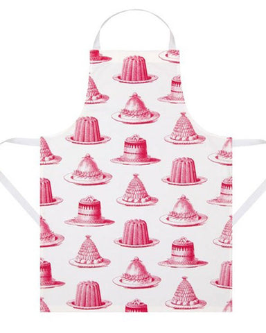 Apron jelly & cake Pink