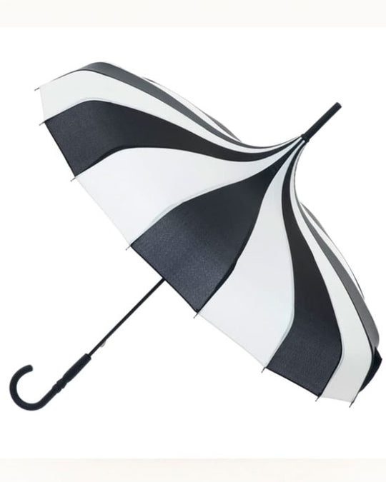 Classic Pagoda Umbrella Black/Cream