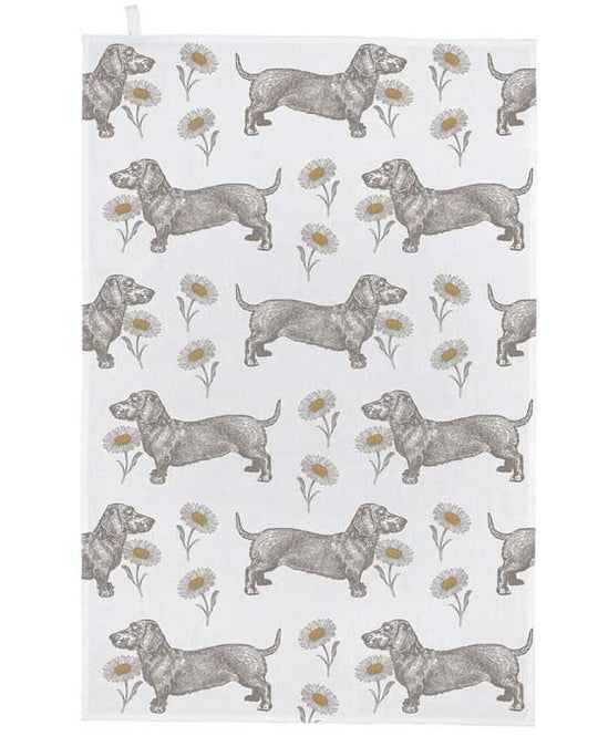 Tea Towel - Dog & Daisy