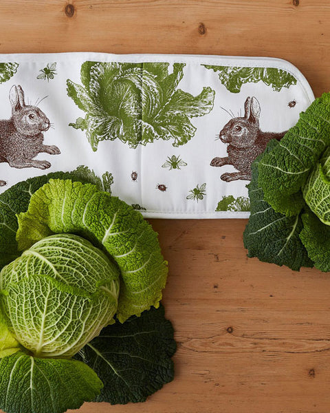 Double oven glove Rabbit & cabbage - shopatstocks