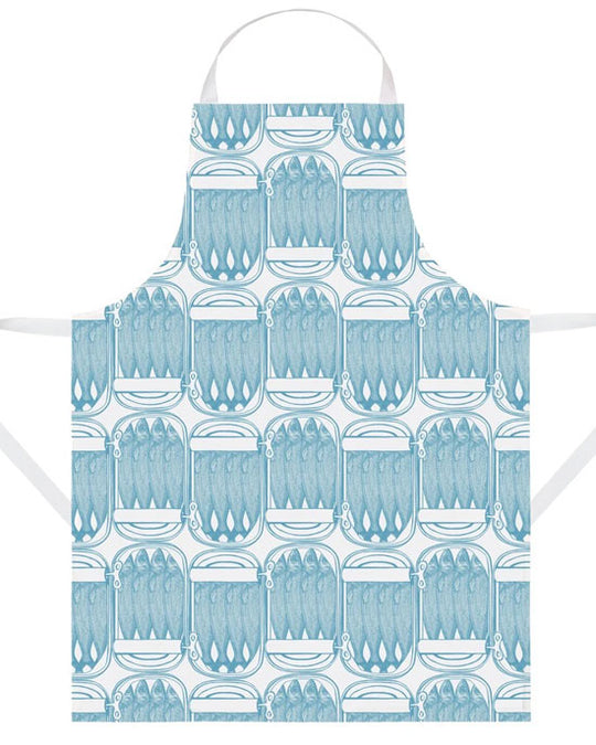 Apron Blue Sardine Tins